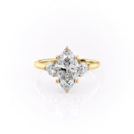 Load image into Gallery viewer, 2 CT Marquise Lab Grown Three Stone Engagement Ring
