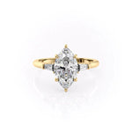 Load image into Gallery viewer, 3 CT Marquise Cut Three Stone Solitaire Ring Moissanite Engagement Ring
