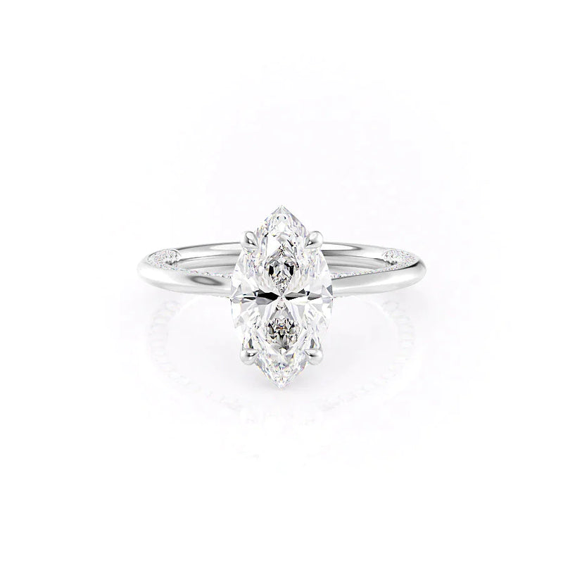 Elegant 3 CT Marquise Diamond Ring Lab Grown Diamond Engagement Ring Gifts for Her