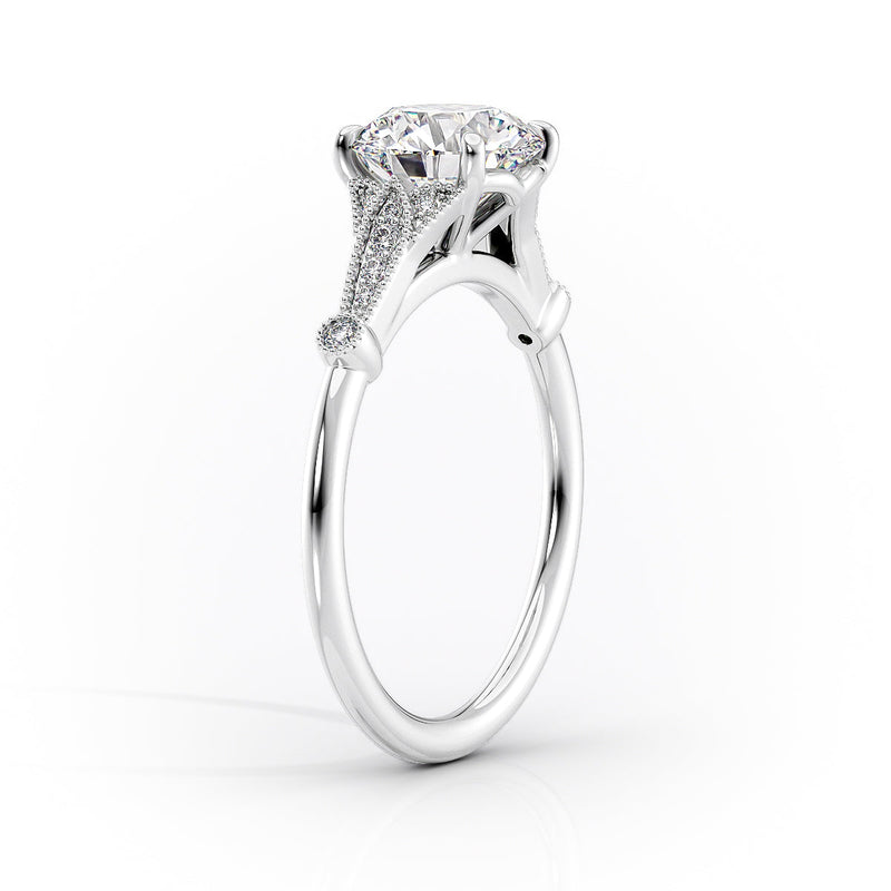 3 CT Marquise Lab Grown Diamond Unique Engagement Ring