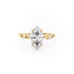 Load image into Gallery viewer, 2.00 CT Marquise Cut Moissanite Engagement Ring For Her
