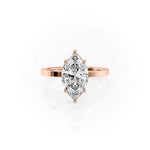 Load image into Gallery viewer, 2 CT Stunning Marquise Moissanite Engagement Ring
