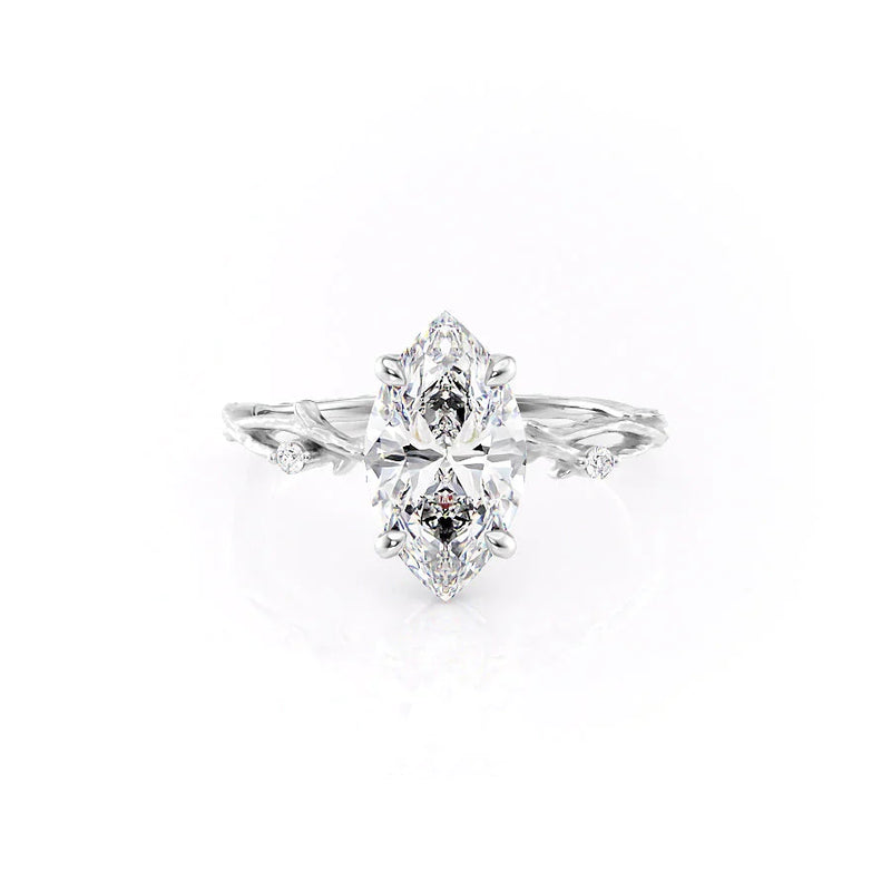 2.00 CT Marquise Cut Moissanite Engagement Ring For Her