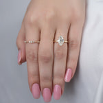 Load image into Gallery viewer, 2 CT Stunning Marquise Moissanite Engagement Ring
