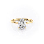 Load image into Gallery viewer, 2.5 CT Oval Cut Moissanite Solitaire Diamond Ring
