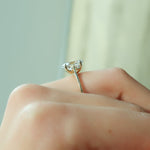 Load image into Gallery viewer, 2.5 CT Oval Cut Moissanite Solitaire Diamond Ring
