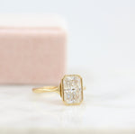 Load image into Gallery viewer, 3 ct Radiant Cut Solitaire Moissanite Bezel Diamond Engagement Ring
