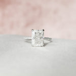 Load image into Gallery viewer, 4.50СT Radiant Cut Moissanite Diamond Hidden Halo Engagement Ring
