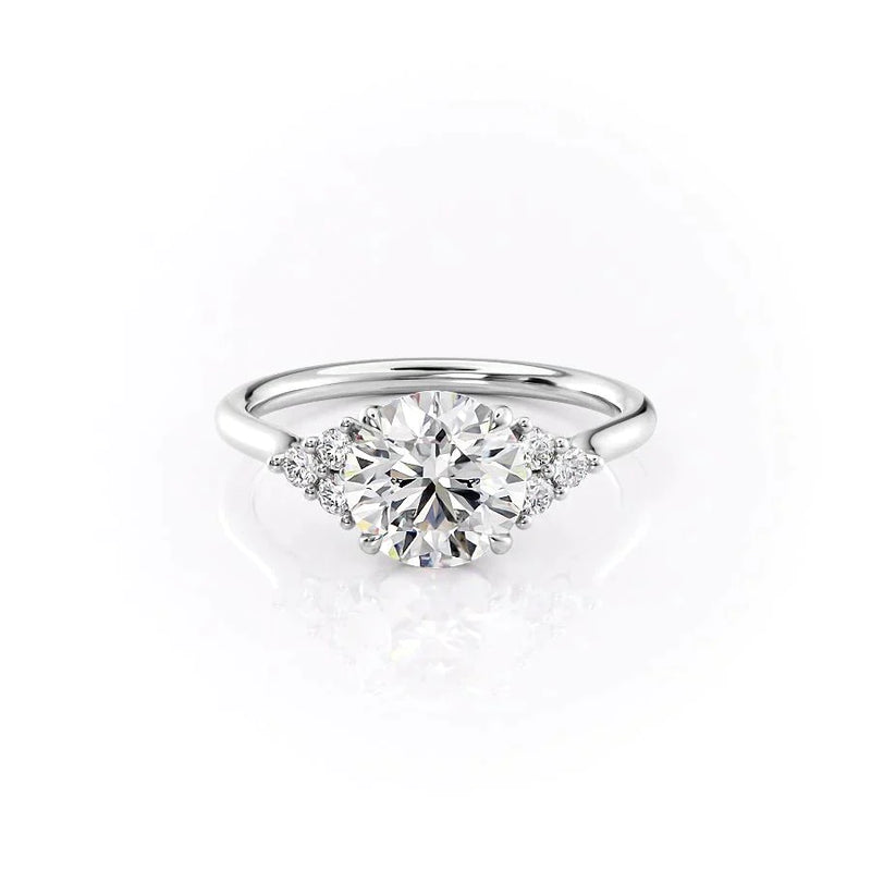 2 CT Round Cut Moissanite Solitaire Diamond Ring