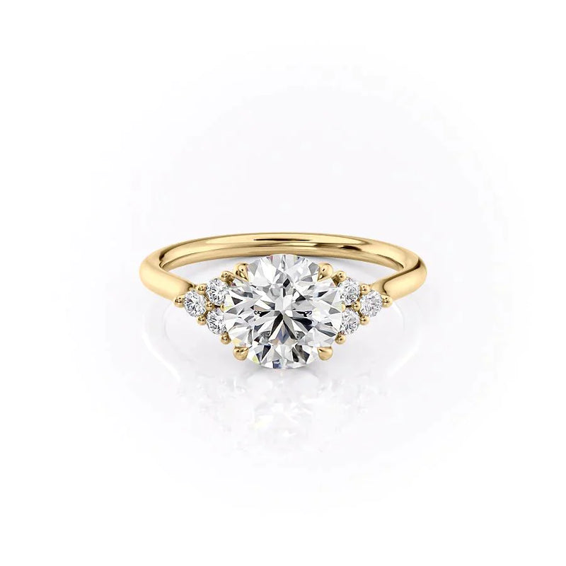 2 CT Round Cut Moissanite Solitaire Diamond Ring