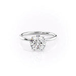 Load image into Gallery viewer, 2 CT Round Cut Classic Solitaire Petal Prongs Moissanite Diamond Ring
