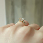 Load image into Gallery viewer, 2 CT Round Cut Classic Pave Setting Moissanite Diamond Ring
