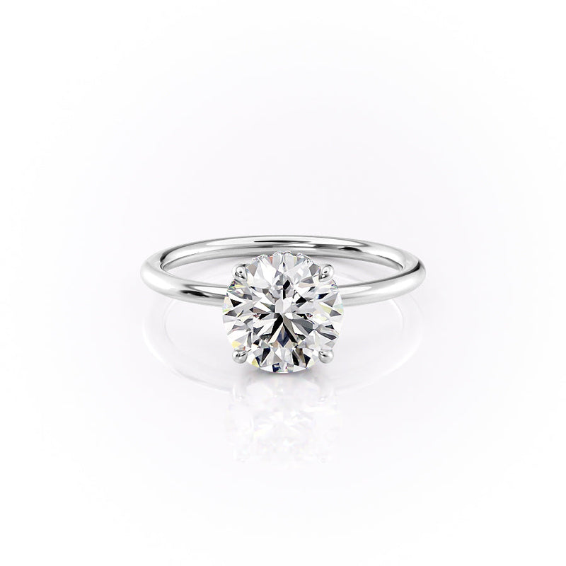 2.5 CT Oval Cut Pave Ashley Moissanite Diamond Ring