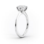 Load image into Gallery viewer, Stunning 2 CT Round Cut Moissanite Solitaire Ring in Unique Pave Setting
