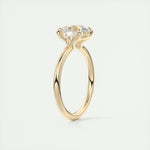 Load image into Gallery viewer, 2 CT Round Flush Stacking Low Profile Solitaire Moissanite Engagement Ring
